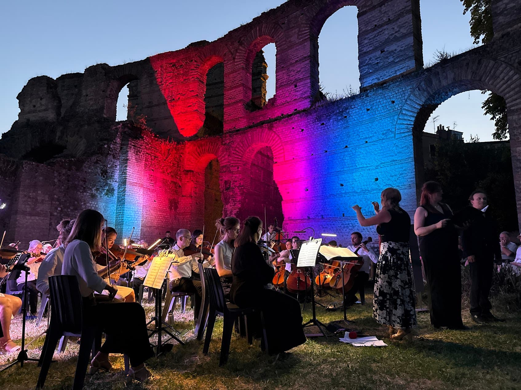 Les musiciens de l'Orchestre Unisson lors d'un concert